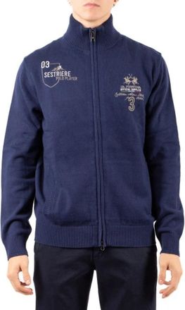 La Martina Maglia - Heren - Vesten - Blauw - XL - Truien & Vesten