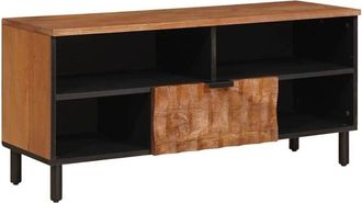 vidaXL Mueble De Tv Acabado De Acacia Marr&oacute;n 100 X 33 X 46 Cm Vidaxl