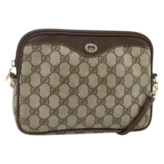 Gucci Pre-owned Cross Body Bags, female, Beige, Size: ONE SIZE Pre-owned Vintage Shoulder Bag