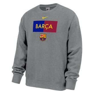 Nike Barcelona Club Fleece Nike Mens Crew-Neck Sweatshirt in Grey | M33234P108FCBC-DHR