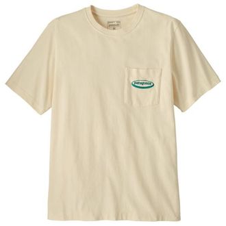 Patagonia MW 95 Oval Logo Pocket Tee T-Shirt f&uuml;r Herren | beige