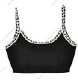 Versace Top - Dames - Tops zonder mouwen - Zwart - M - Tops