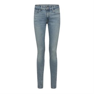 Levi's Dames Levis 711 skinny jeans met dubbele knoopsluiting in blauw