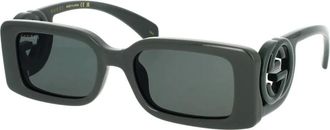 Gucci Stijlvolle zonnebril met rechthoekig montuur - unisex - Accessoires - Groen - Maat: 54 MM