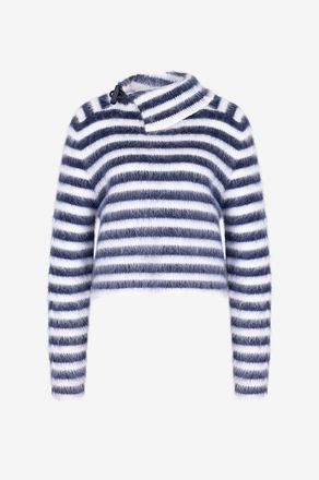 Jacquemus Gestreifter Mohair-Pullover Le pull Marina