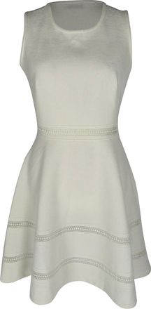 Sandro Sandro Sleeveless Carrie Mini Dress in Ecru Polyester