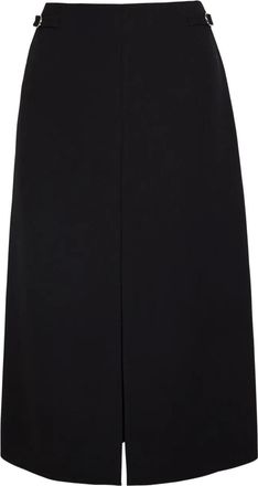 Gabriela Hearst buckle slit midi skirt - women - Wool - 46 - Black
