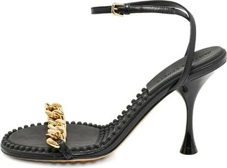 Bottega Veneta Sandali con catena a pois - Nero