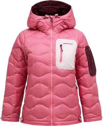 Peak Performance Womens Helium Utility Down Hood Jacket Pink XL