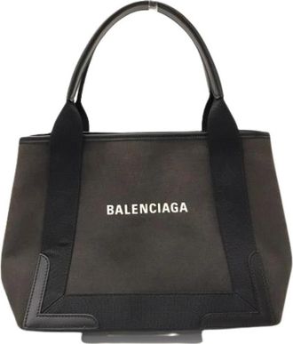 Balenciaga Pre-owned Tote Bag - Dames - Vintage Shopper - Blauw - ONE Size - Katoen - Vintage