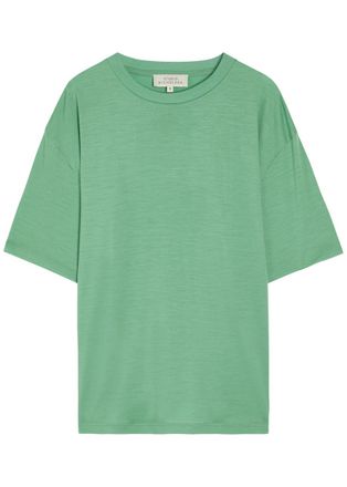 STUDIO NICHOLSON Wool-jersey T-shirt - Green Light - M