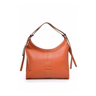 Gianni Chiarini Tassen, Dames, Oranje, ONE Size, Leer, Mezza Luna a Spalla