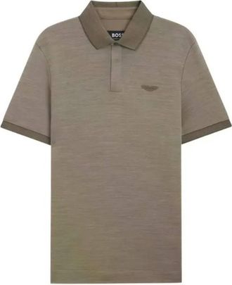 HUGO BOSS Boss X Aston Martin Polo Shirt In Wool-Cotton Pique, Size XX-Large