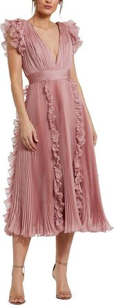 Mac Duggal Ruffle Midi Dress