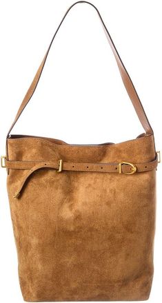 Madewell Suede Belted Essentials Bucket Tote