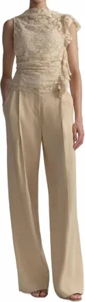 A.L.C. Winston Linen Pants In Crema Dolce