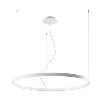 Thoro L&aacute;mpara de techo fabricada en acero blanco 3000k alt. 150 cm