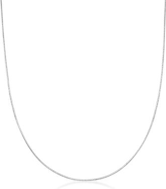 Ross-Simons Italian 1mm Sterling Silver Adjustable Snake-Chain Necklace
