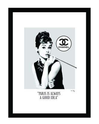 Fairchild Paris Audrey Hepburn Chanel Wall Art
