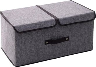 OEM Caja/contenedor De Almacenamiento Plegable Grande Para Algod&oacute;n Y Lino - Gris