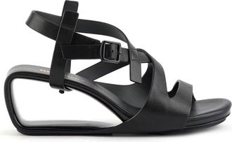 United Nude Mobius Straps Mid - Dames - Sleehakken - Zwart - 38 EU - Leer - Schoenen
