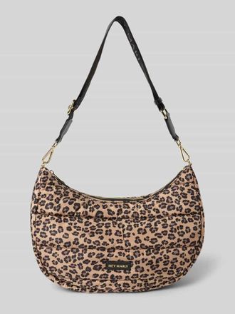 Hey Marly Shoulder Bag in Stepp-Optik Modell Lifetime Buddy in Sand, Gr&ouml;&szlig;e 1