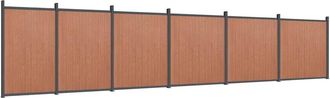 Berkfield Home Fence Panel Brown 1045x186 cm WPC