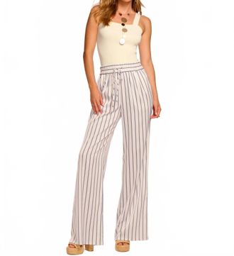 Ramy Brook Sylvie Wide Leg Pant In Ivory Seaside