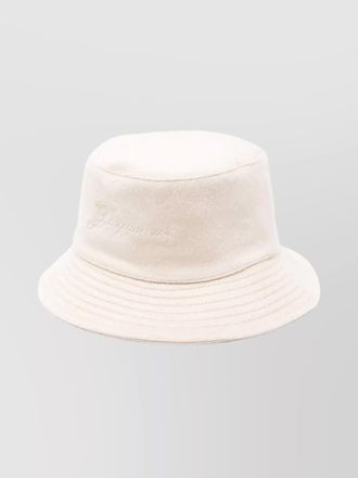Jacquemus cashmere bucket hat wide brim