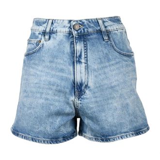 Cycle Denim Shorts - Dames - Denim shorts - Blauw - W30 - Denim - Korte Broeken