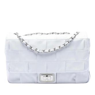 Chanel Pre-owned Patchwork Lambskin Shoulder Bag - Dames - Pre-owned - Wit - Maat: ONE Size Leer