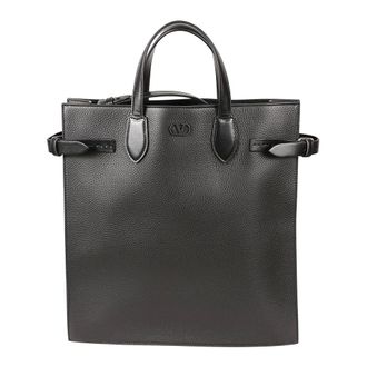 Valentino Garavani Heren, Tassen, Zwart, Maat: ONE Size Leer