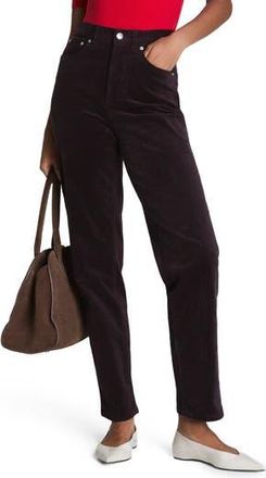 Spanx 90s Straight Leg Corduroy Pants in Truffle Brown at Nordstrom Rack, Size X-Small