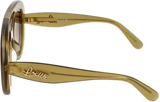 Loewe LW40144U Oversized Acetate Sunglasses - Olive