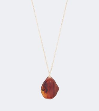 Victoria Beckham Ambra gold-plated pendant necklace