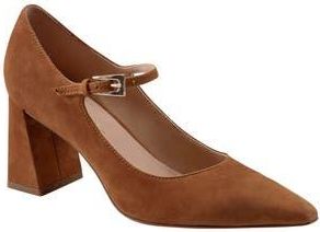 Marc Fisher Nollie Pointed Toe Pump in Medium Natural Suede at Nordstrom Rack, Size 8.5