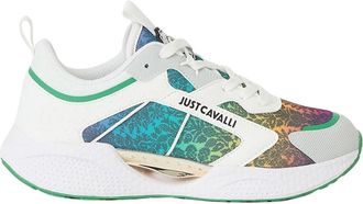 Just Cavalli Fantasie Sneakers Groen Geel Zwart Roze Oranje - Dames - Sneakers - Veelkleurig - 39 EU - Schoenen