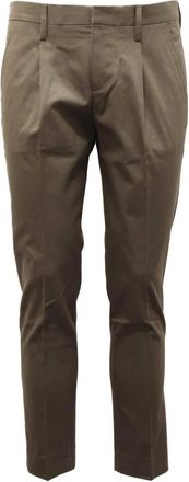 Entre Amis Groene katoenen broek A198291/1021 - Heren - Chinos - Groen - W33 - Katoen - Broeken
