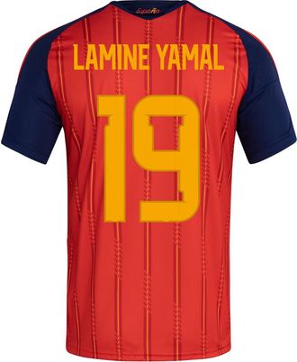adidas Lamine Yamal Spain 26 Home Winners Jersey Asia Sizing Vivid Red LI1311