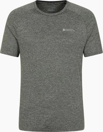Mountain Warehouse Mens Mountain Warehouse Mens Agra Striped IsoCool T-Shirt - Green - Size: 48