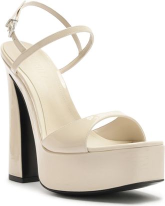 Schutz Arlene Platform Sandal in Sugar White at Nordstrom, Size 8.5