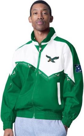 ProPlayer Mens Pro Player White/Kelly Green Philadelphia Eagles Retro Tape II Lightweight Full-Zip Jacket at Nordstrom, Size Xx-Large
