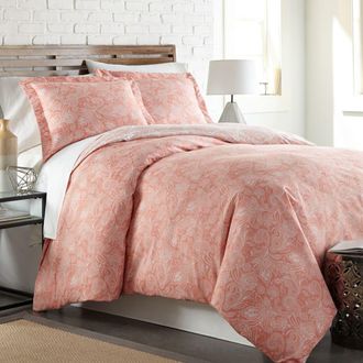Southshore Fine Linens Premium Collection Perfect Paisley Comforter Set in Coral at Nordstrom Rack, Size Full/queen