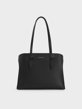 Charles & Keith Allyn Elongated-Handle Tote Bag