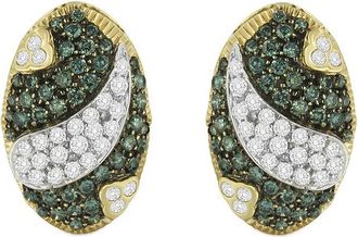 House of Brilliance Haus Of Brilliance 14K 2.16 Ct. Tw. Diamond Huggie Earrings