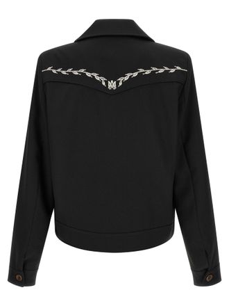 Amiri Embroidered Western Jacket - Black