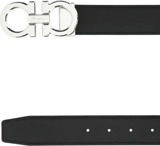 Ferragamo Mens Double Adjus Nerhic Calf Cinture Belt