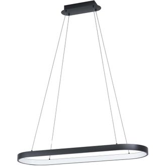 Eglo Eglo - Lampadario a Sospensione Contemporaneo Codriales Acciaio Nero 1 Luce Led 27W