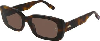 Alexander McQueen Mc Q Zonnebrillen in Havana/Brown - Dames - Zonnebrillen - Bruin - 57 MM - Accessoires