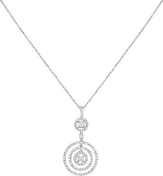 Bespoke 18ct White Gold Diamond Pendant Necklace